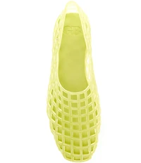 GB Jell-Us Jelly Woven Inspired Slip On Flats
