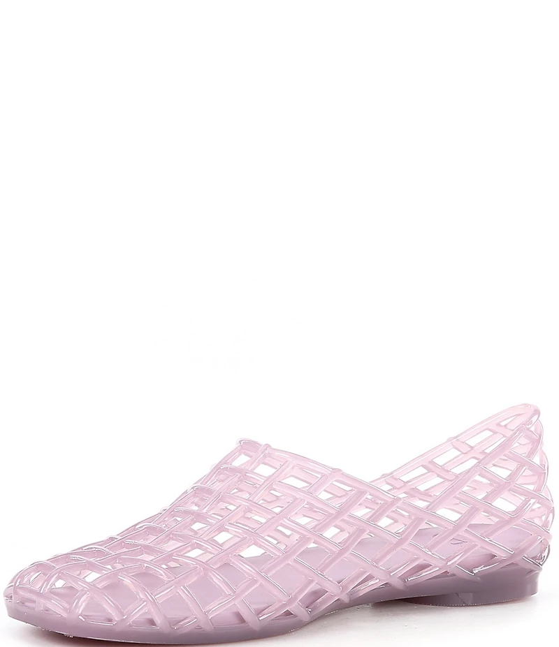 GB Jell-Us Jelly Woven Inspired Slip On Flats