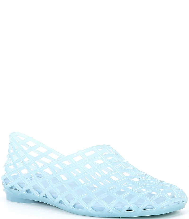 GB Jell-Us Jelly Woven Inspired Slip On Flats