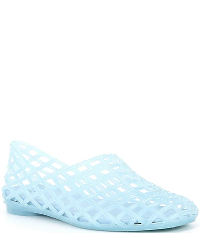 GB Jell-Us Jelly Woven Inspired Slip On Flats