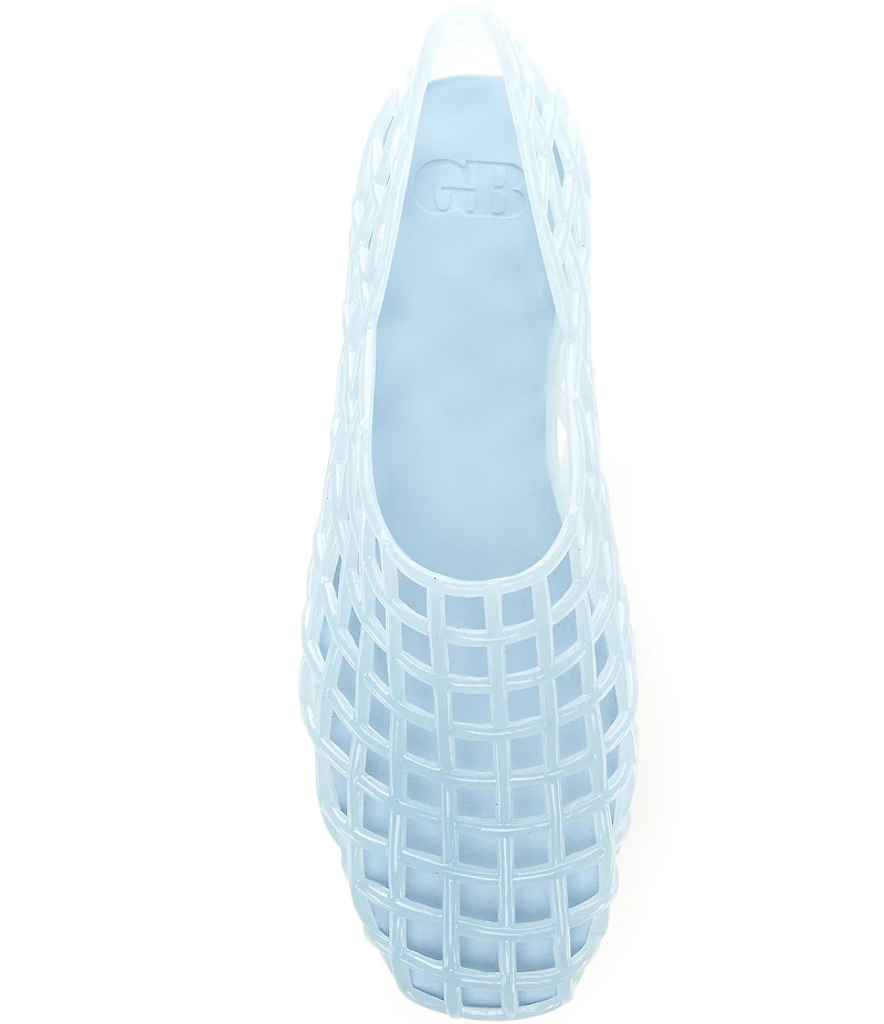 GB Jell-Us Jelly Woven Inspired Slip On Flats
