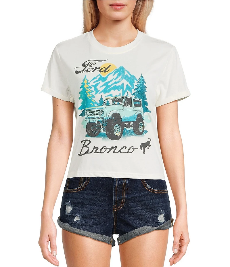 GB Knit Blue Bronco Graphic T-Shirt