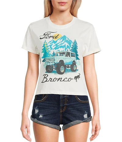 GB Knit Blue Bronco Graphic T-Shirt