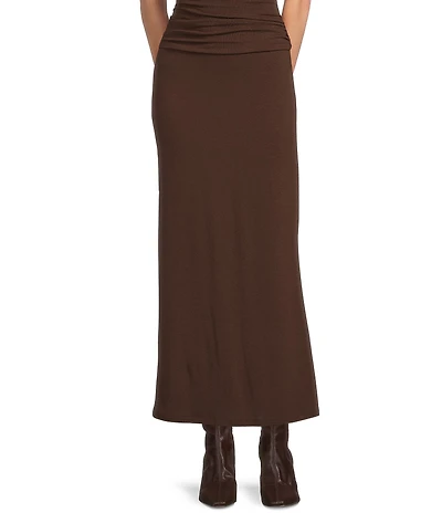 GB Knit Fold Over Maxi Skirt