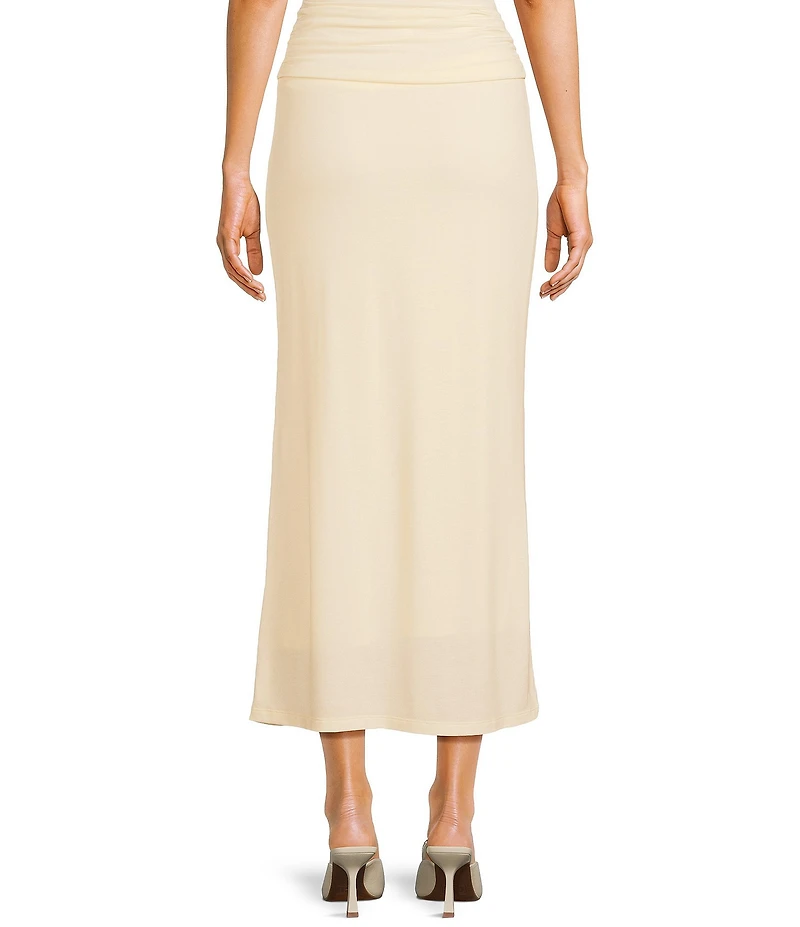 GB Knit Fold Over Coordinating Maxi Skirt