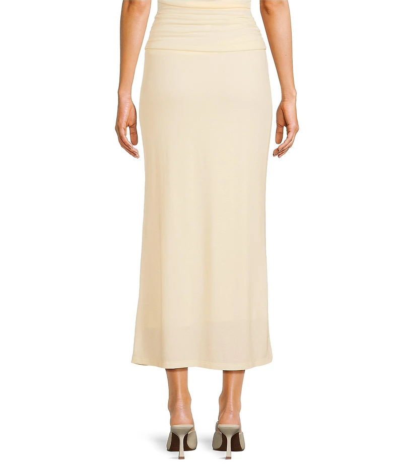 GB Knit Fold Over Coordinating Maxi Skirt