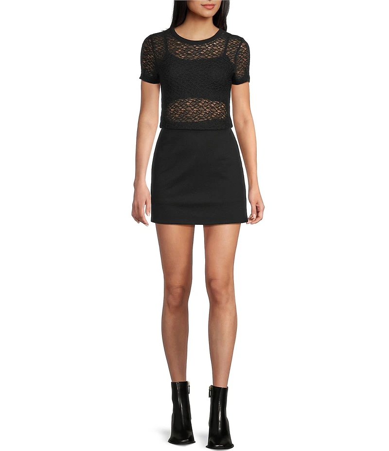 GB Knit Lace Fitted Baby T-Shirt