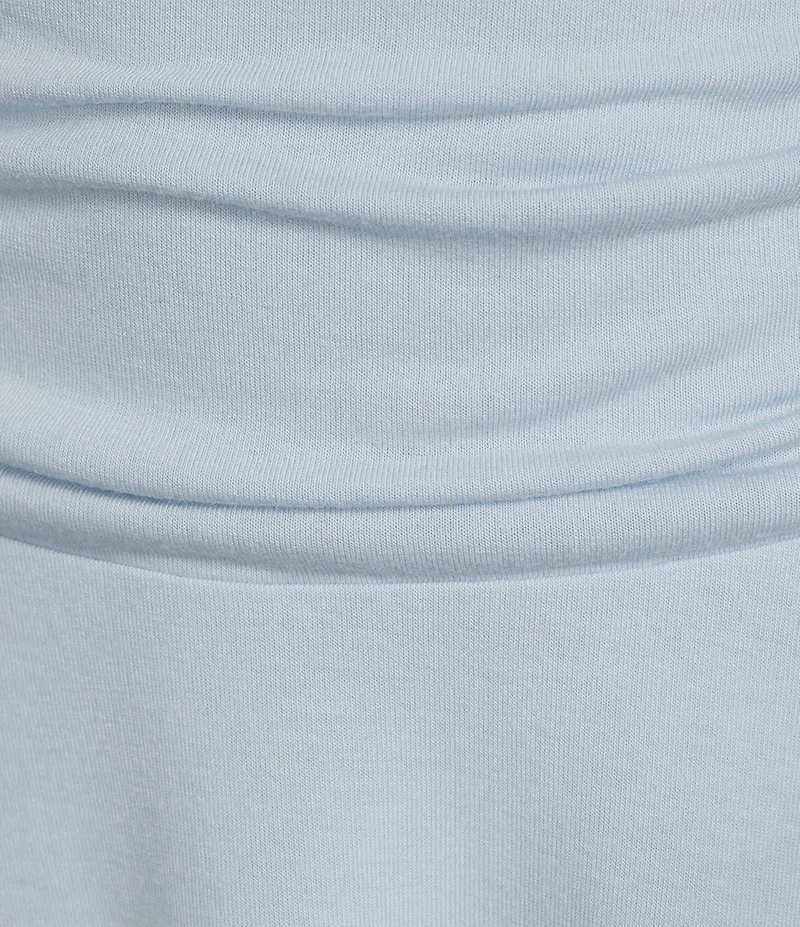 GB Knit Ruched Asymmetrical Coordinating Skirt