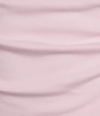 GB Knit Ruched Crew Neck Short Sleeve Bodycon Mini Dress