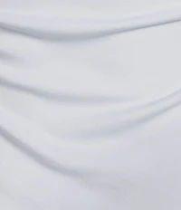 GB Knit Ruched Crew Neck Short Sleeve Bodycon Mini Dress