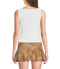 GB Knit Side Ruched Tank