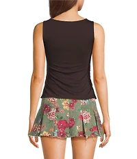 GB Knit Side Ruched Tank
