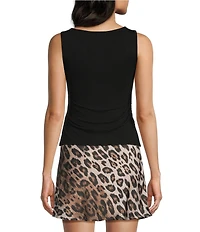 GB Knit Side Ruched Tank