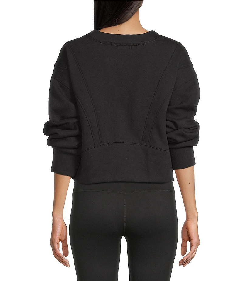 GB Coordinating Knit Side Slit Sweatshirt