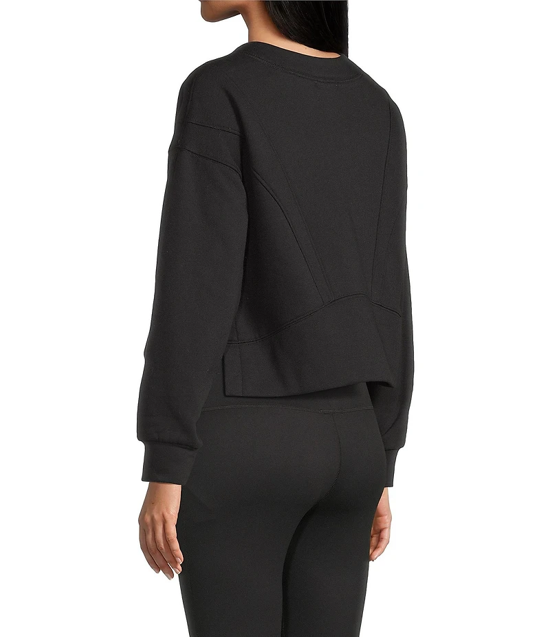 GB Coordinating Knit Side Slit Sweatshirt