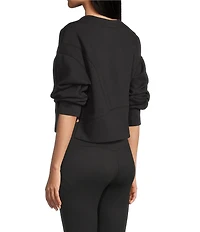 GB Coordinating Knit Side Slit Sweatshirt