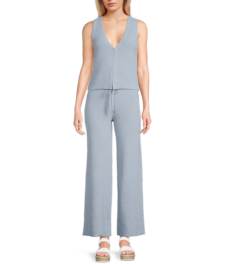 GB Knit Wide Leg Coordinating Sweater Pants