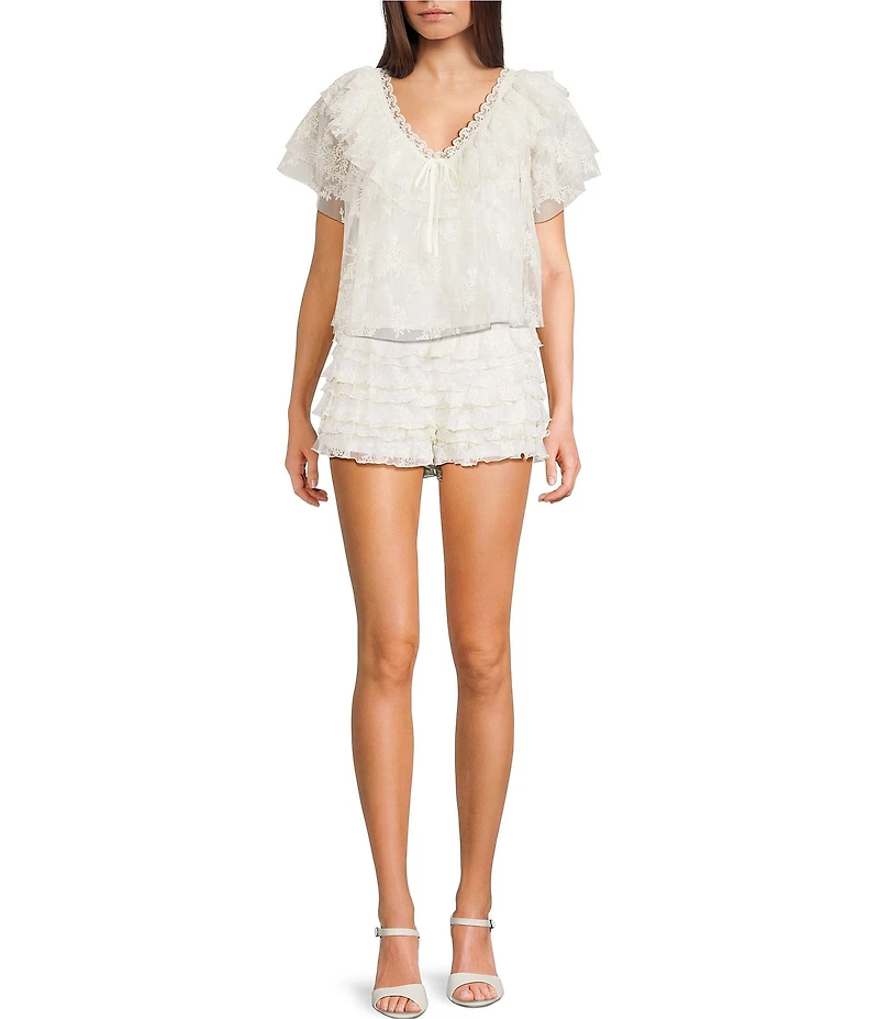 GB Lace Embroidered Mesh Coordinating Bloomers