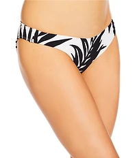 GB Leaf Print Extra High Leg Scoop Front Swim Bottom