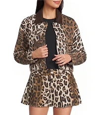 GB Leopard Denim Coordinating Jacket