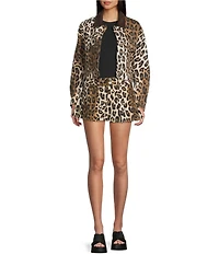 GB Leopard Denim Coordinating Jacket