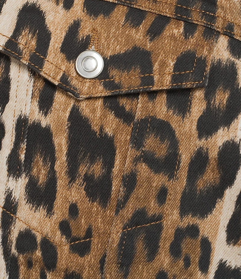 GB Leopard Denim Coordinating Jacket