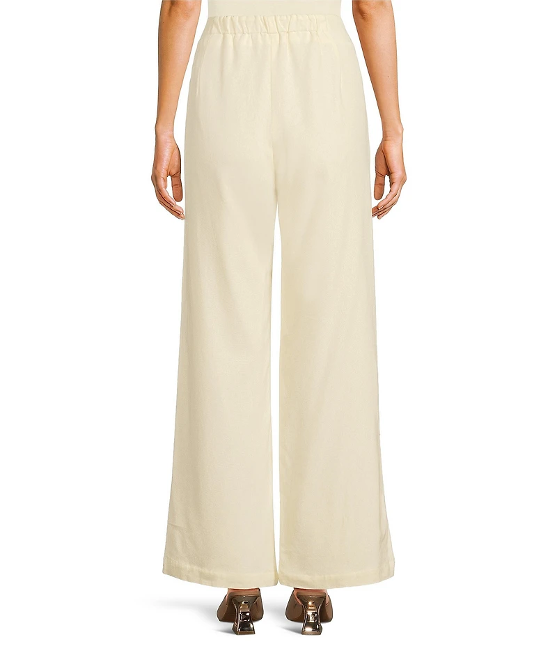 GB Linen Blend Wide Leg Pants