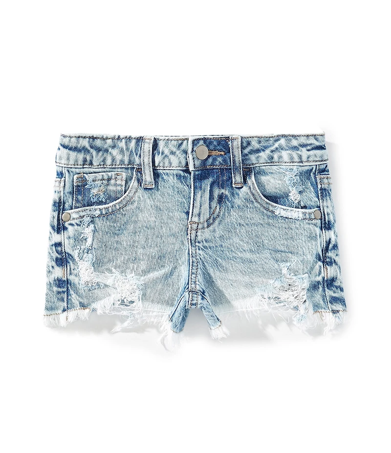 GB Little Girls Cut Off Distressed Frayed Hem Denim Shorts
