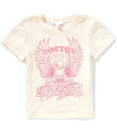 GB Little Girls Oversized Aerosmith Graphic T-Shirt