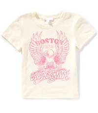 GB Little Girls Oversized Aerosmith Graphic T-Shirt