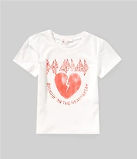 GB Little Girls Oversized Def Leppard Graphic T-Shirt