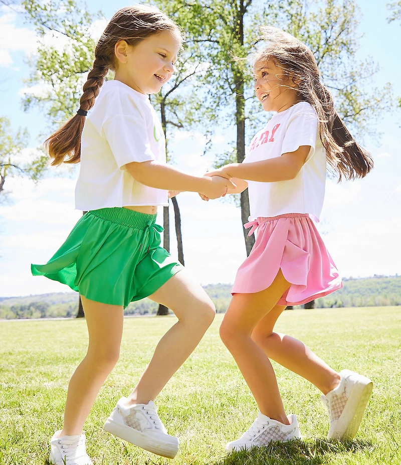 GB Little Girls Active Mid-Rise Flippy Shorts