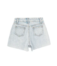 GB Little Girls Asymmetrical Denim Mini Skort