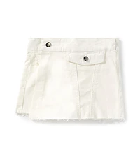 GB Little Girls Asymmetrical Denim Mini Skort
