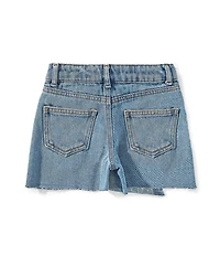 GB Little Girls Asymmetrical Denim Mini Skort