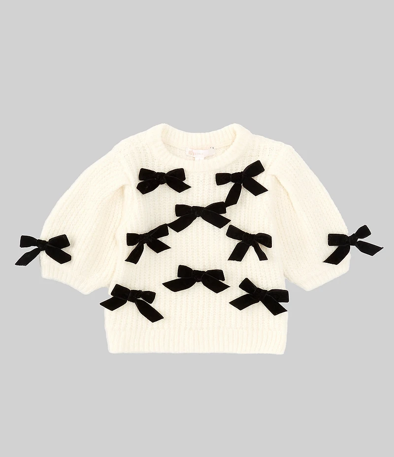 GB Little Girls Bow Detail Sweater