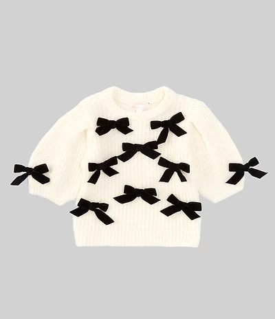 GB Little Girls Bow Detail Sweater