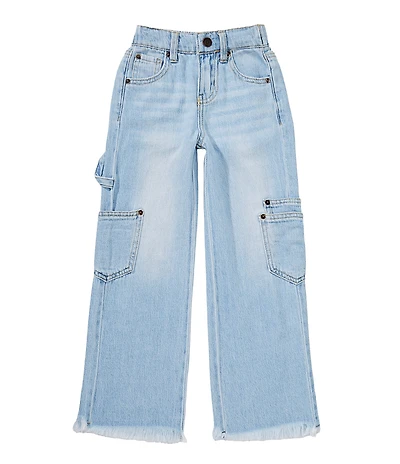 GB Little Girls Denim Cargo Jeans