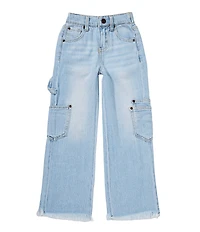 GB Little Girls Denim Cargo Jeans