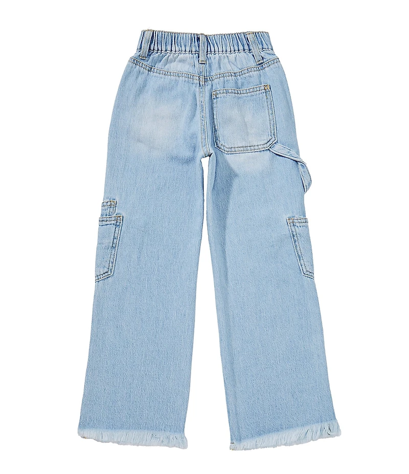GB Little Girls Denim Cargo Jeans