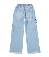 GB Little Girls Denim Cargo Jeans