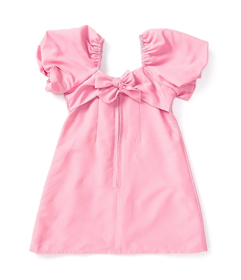GB Little Girls Puff-Sleeve Empire Waist Dress