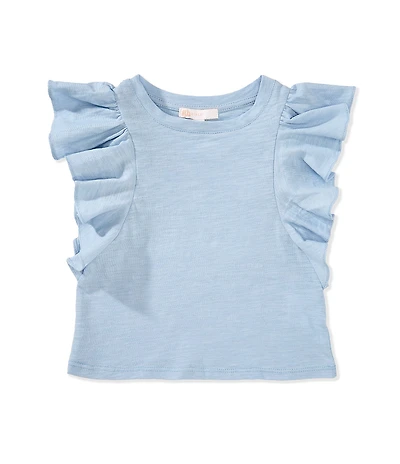 GB Little Girls Ruffle Sleeve T-Shirt