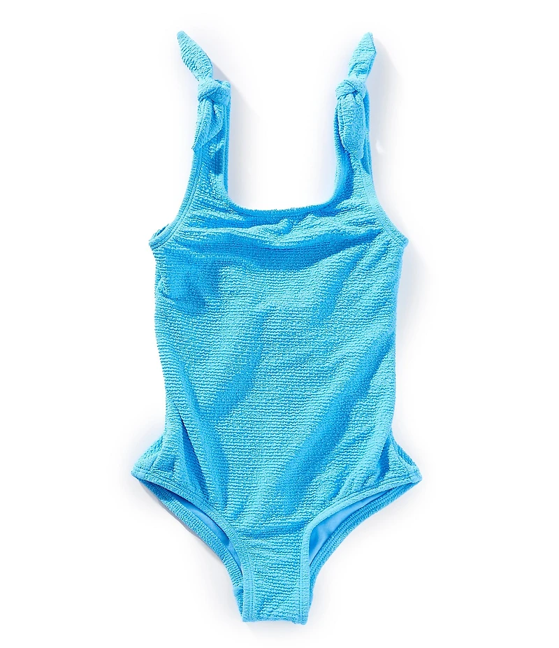 GB Little Girls Scrunch Tie Strap One-Piece Swimsuit
