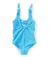 GB Little Girls Scrunch Tie Strap One-Piece Swimsuit