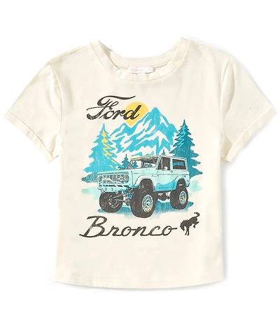 GB Little Girls Short Sleeve Bronco Graphic T-Shirt