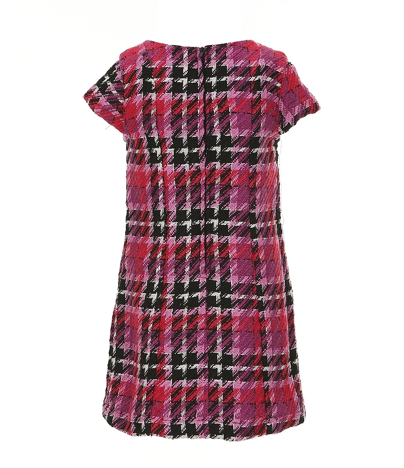 GB Little Girls Short Sleeve Plaid Mini Dress