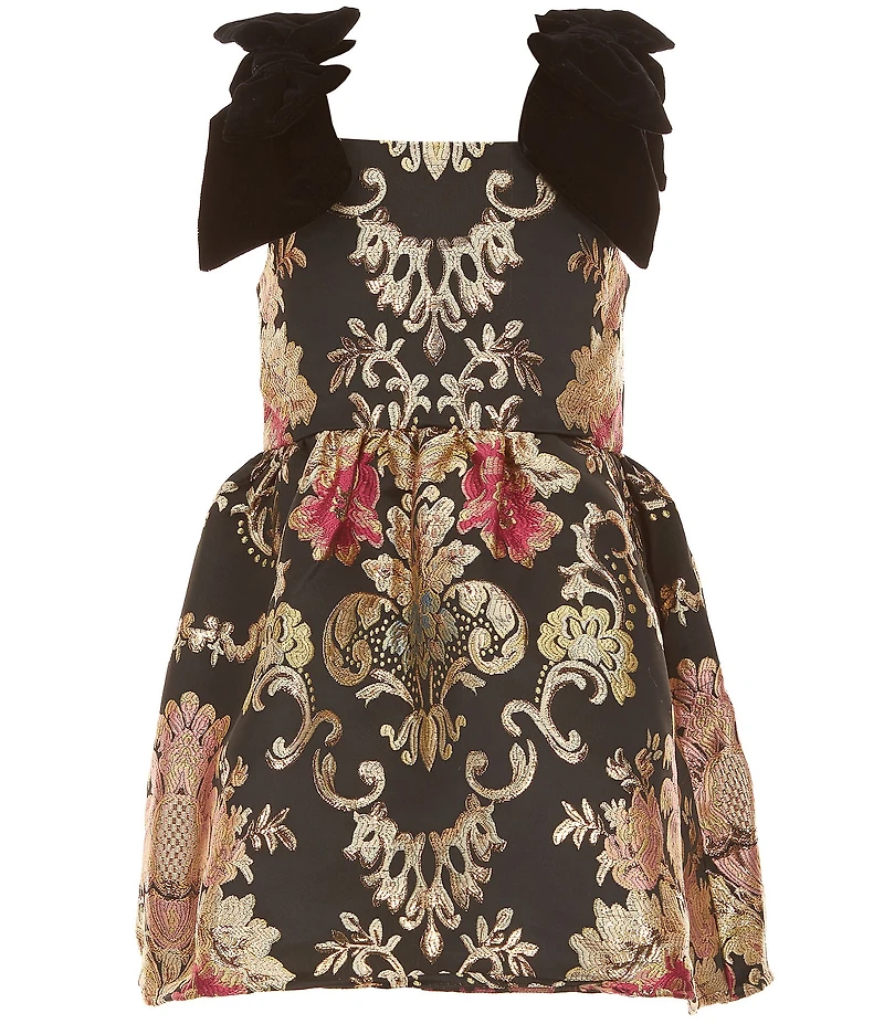 GB Little Girls Baroque Floral Dress