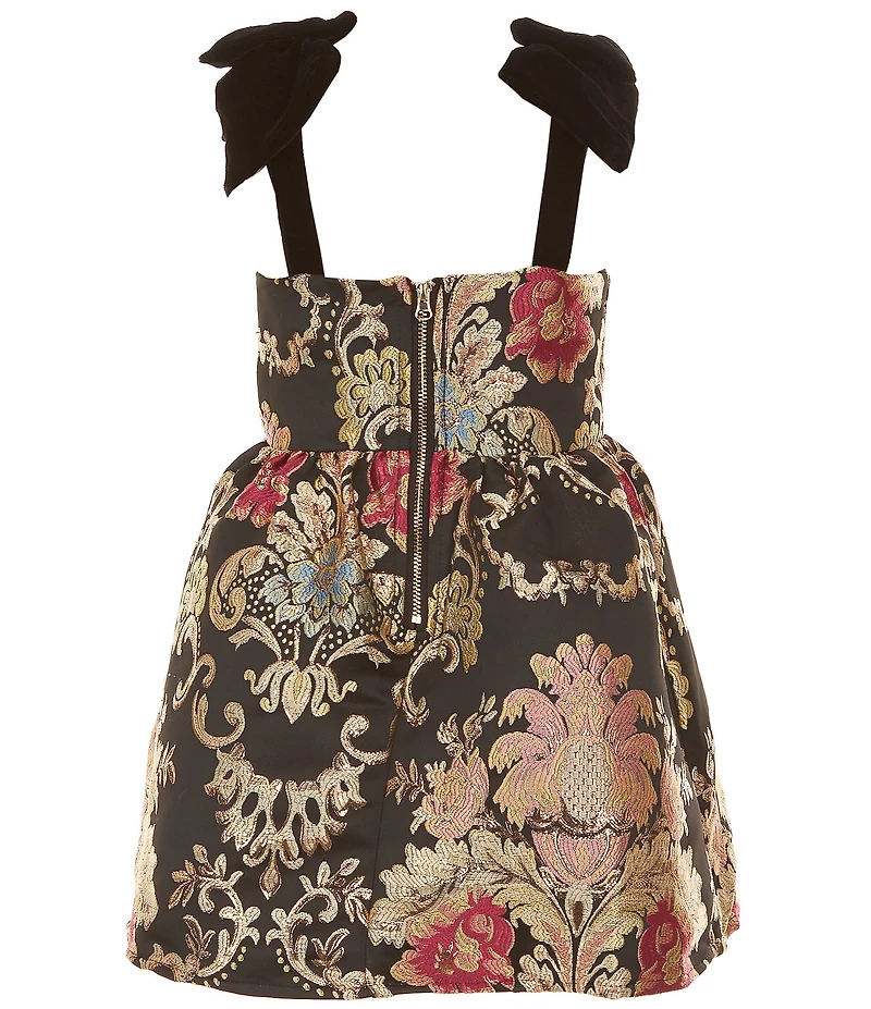 GB Little Girls Baroque Floral Dress