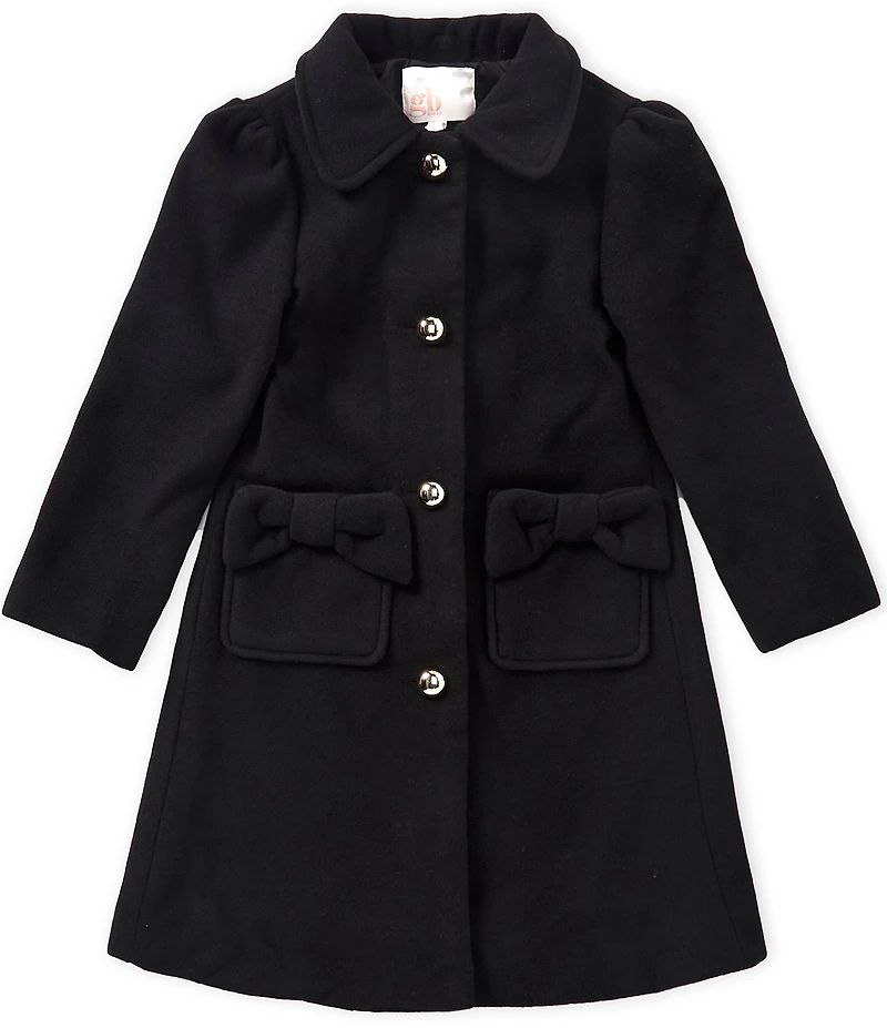 GB Little Girls Bow Pocket Coat
